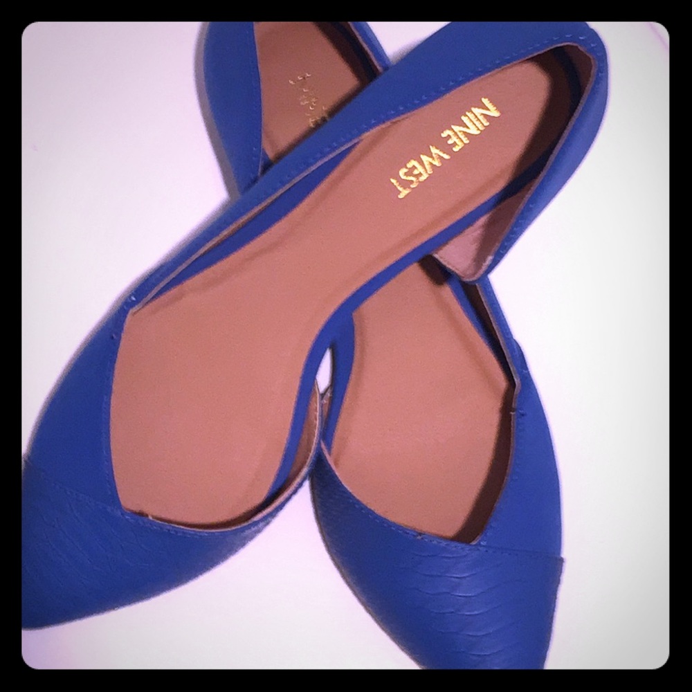 Nine West slip on flats